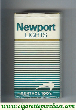 Newport Lights Menthol white and green 100s cigarettes soft box
